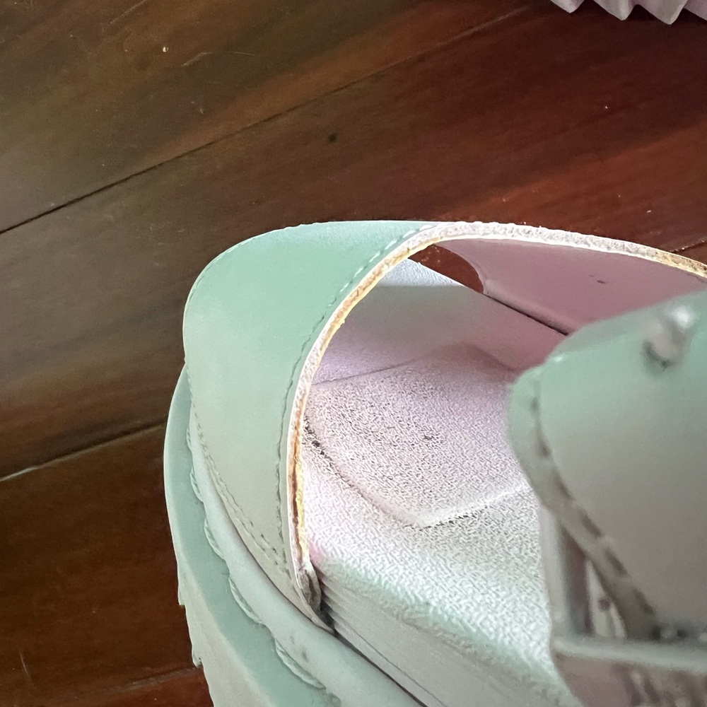 Dr Martens Chalk Pink Voss Mono Hydro Platform Sandals - Picture 4 of 8